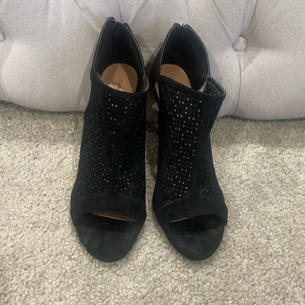 Christian Siriano black booties sz 11.